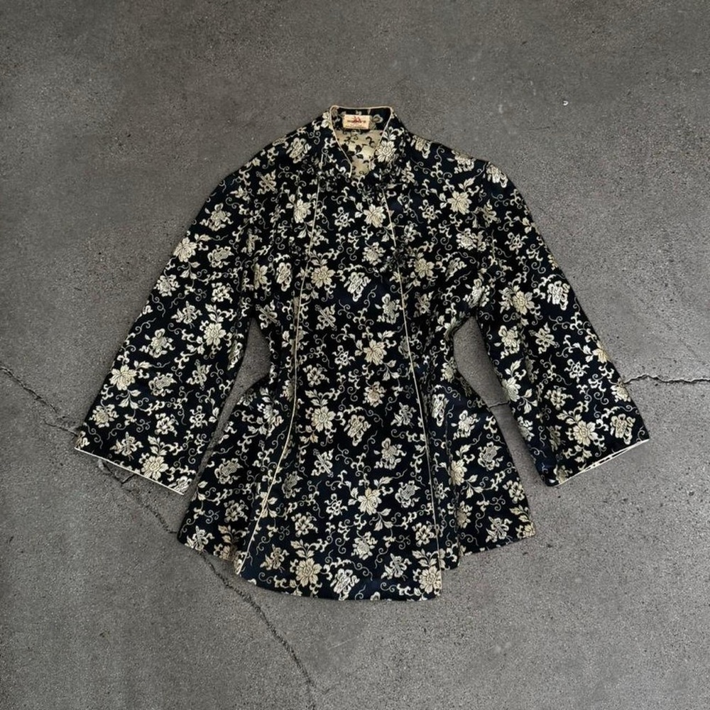 Antique Silk Brocade Tang Jacket